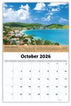 2026 Wall Calendar - World Travel Destinations