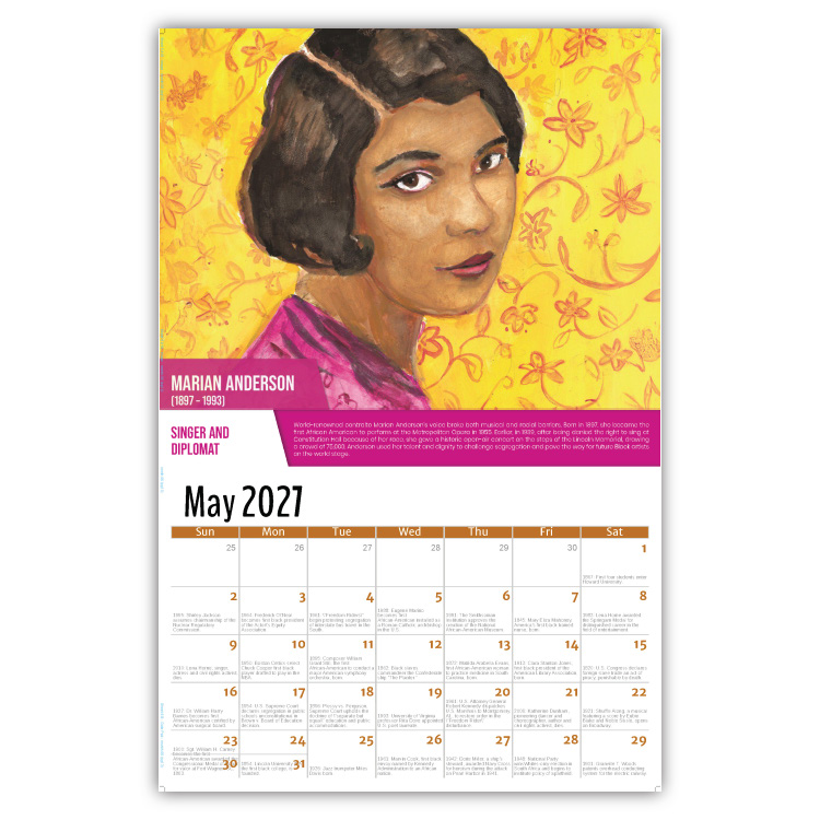 2027 Black History wall calendar