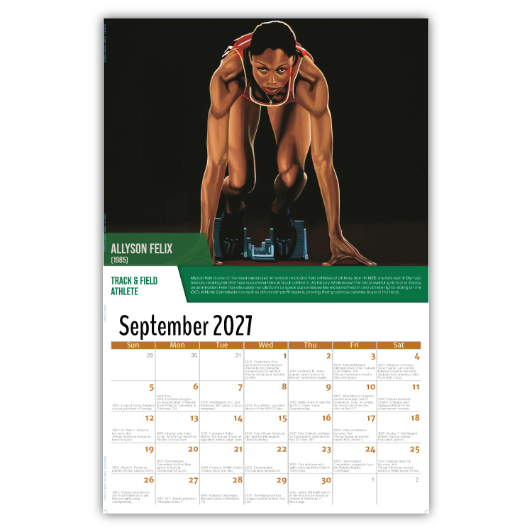 2027 Black History wall calendar