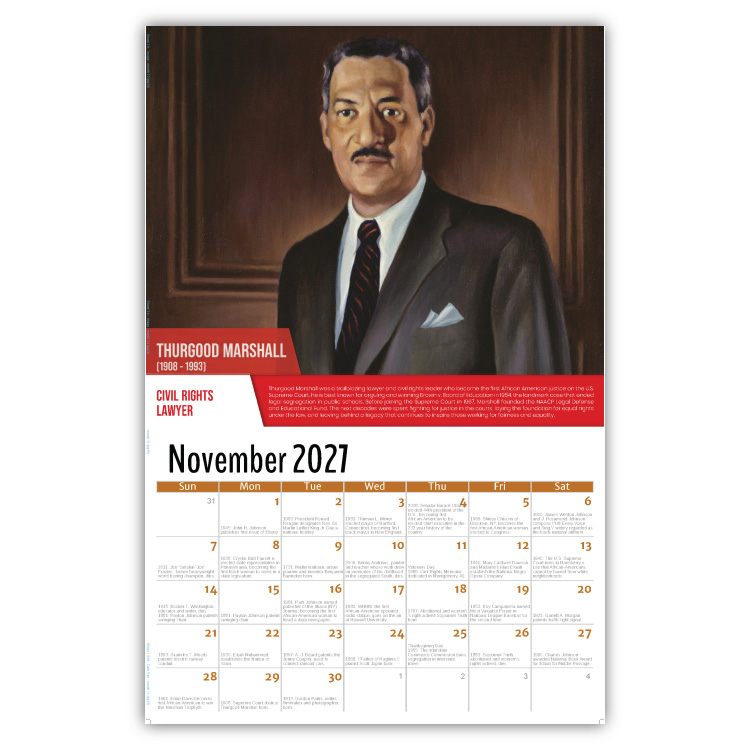 2027 Black History wall calendar