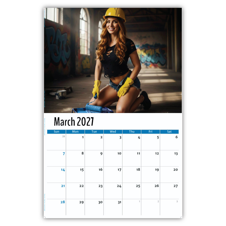 2027 Building Babes wall calendar