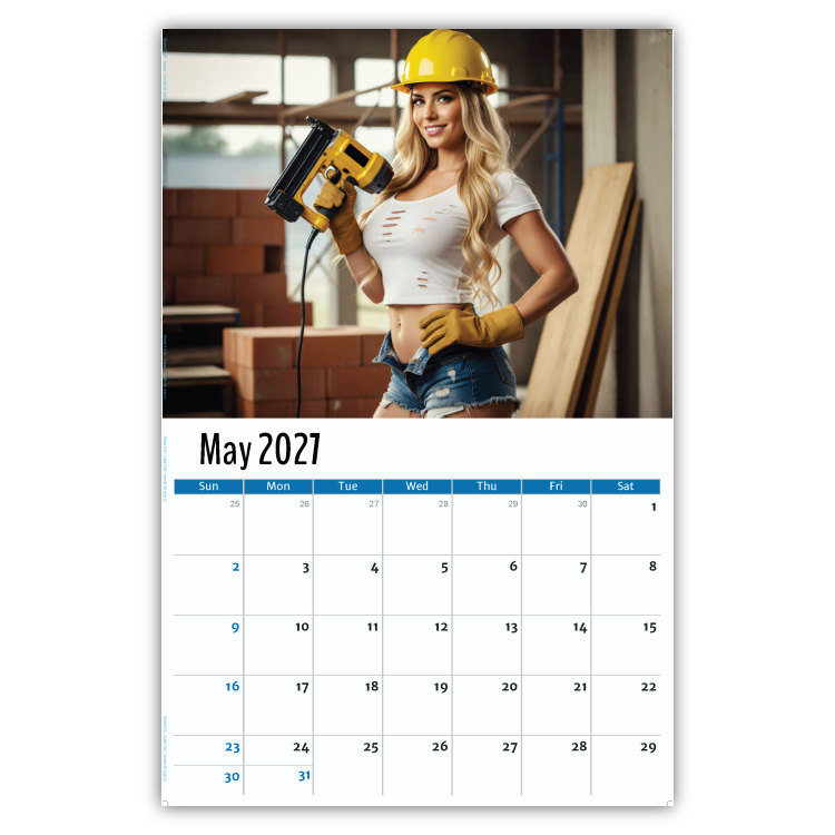 2027 Building Babes wall calendar