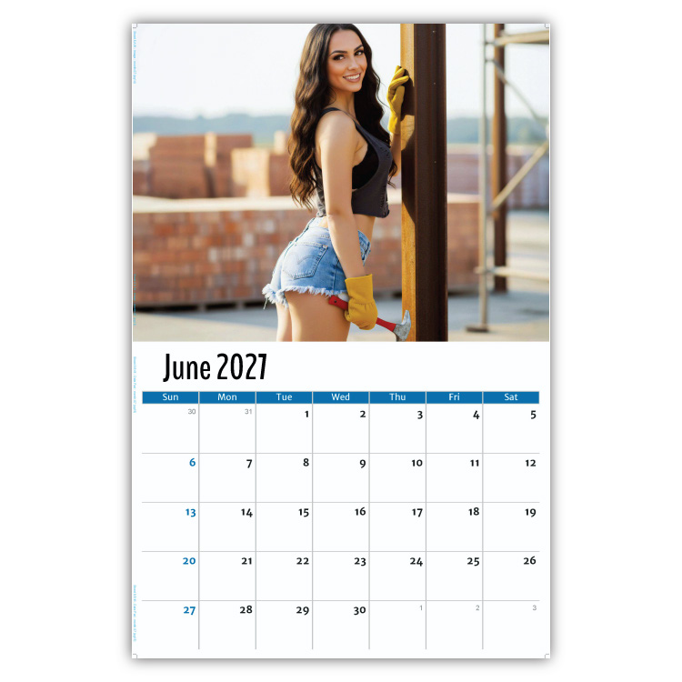 2027 Building Babes wall calendar