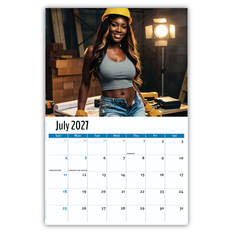 2027 Building Babes wall calendar