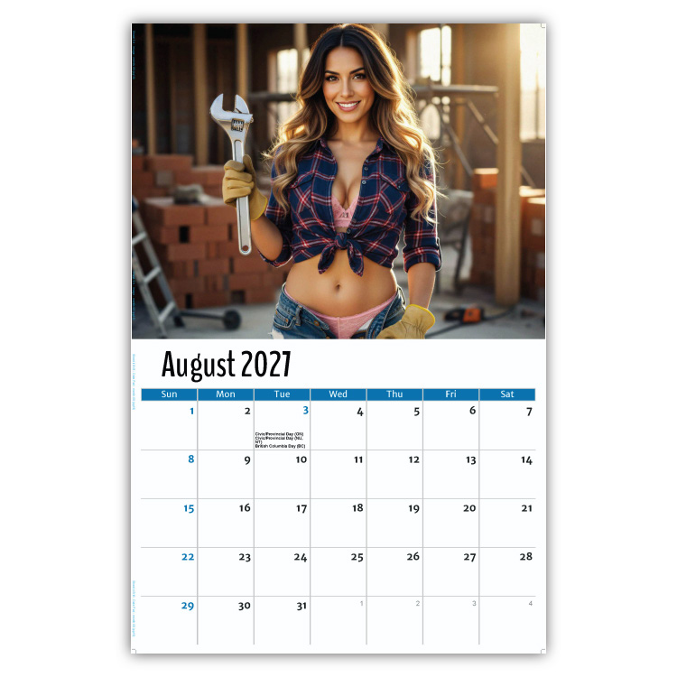 2027 Building Babes wall calendar