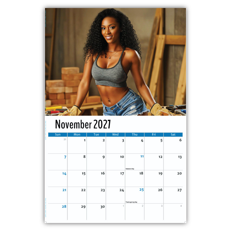 2027 Building Babes wall calendar
