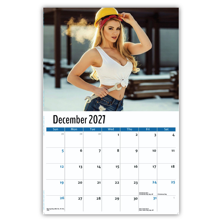 2027 Building Babes wall calendar