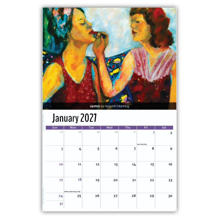 2027 Celebration of African-American Art wall calendar