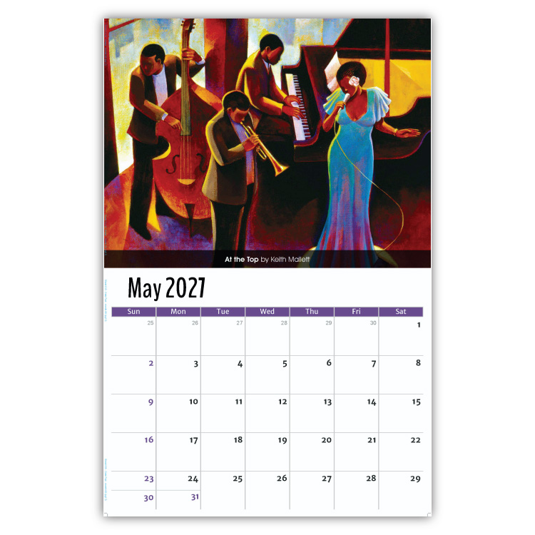 2027 Celebration of African-American Art wall calendar