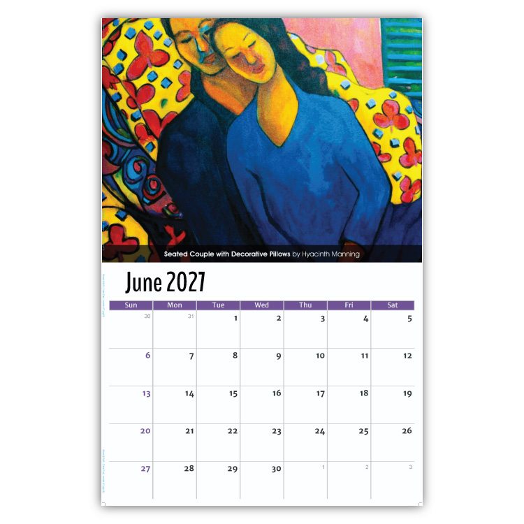 2027 Celebration of African-American Art wall calendar