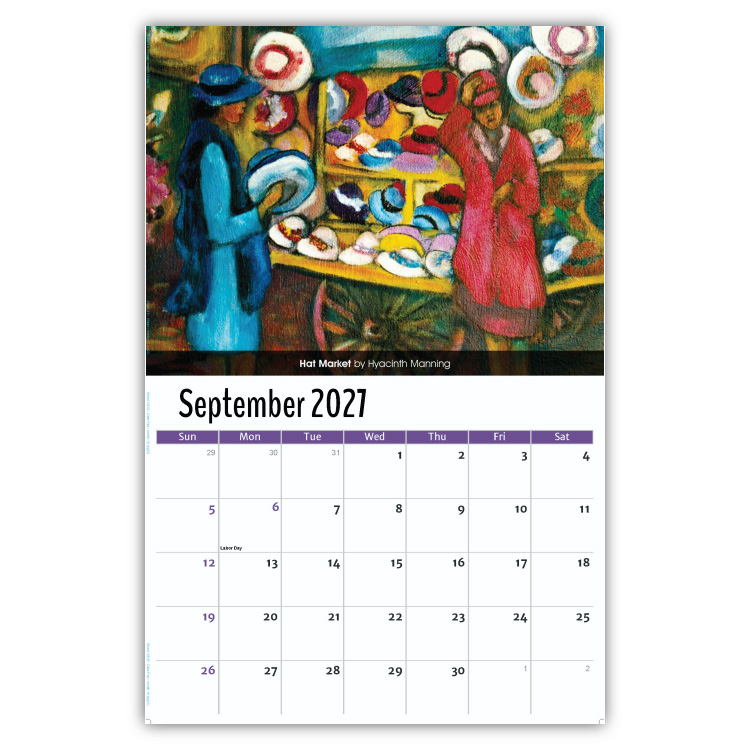 2027 Celebration of African-American Art wall calendar