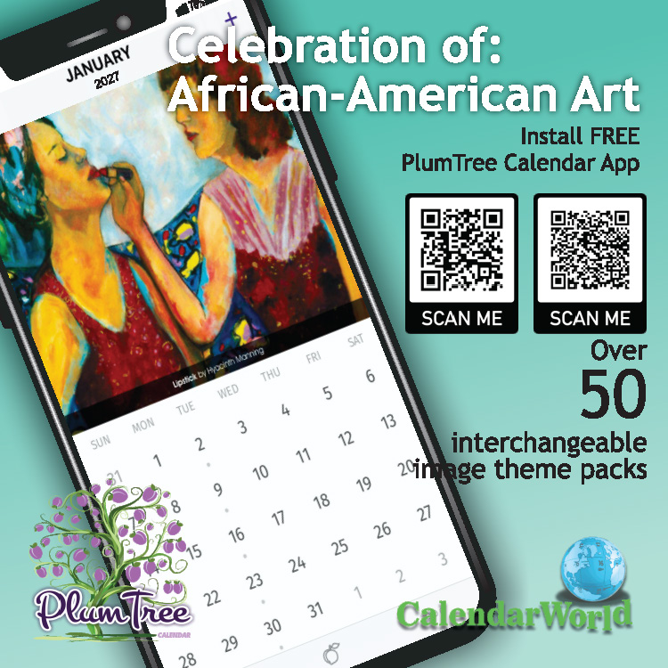 2027 Celebration of African-American Art wall calendar