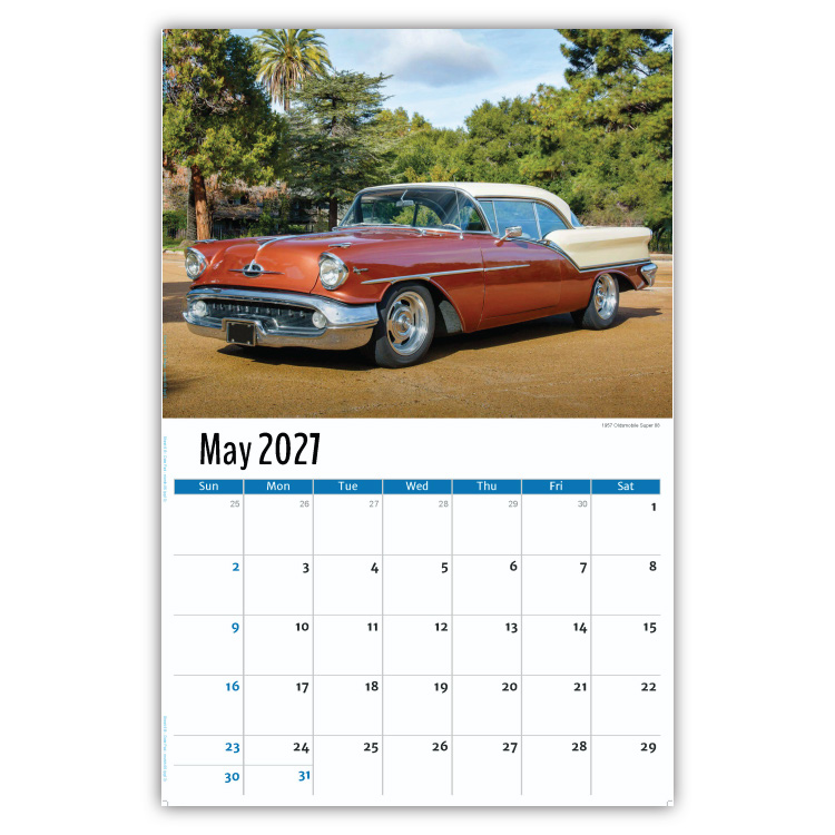 2027 Classic Cars wall calendar