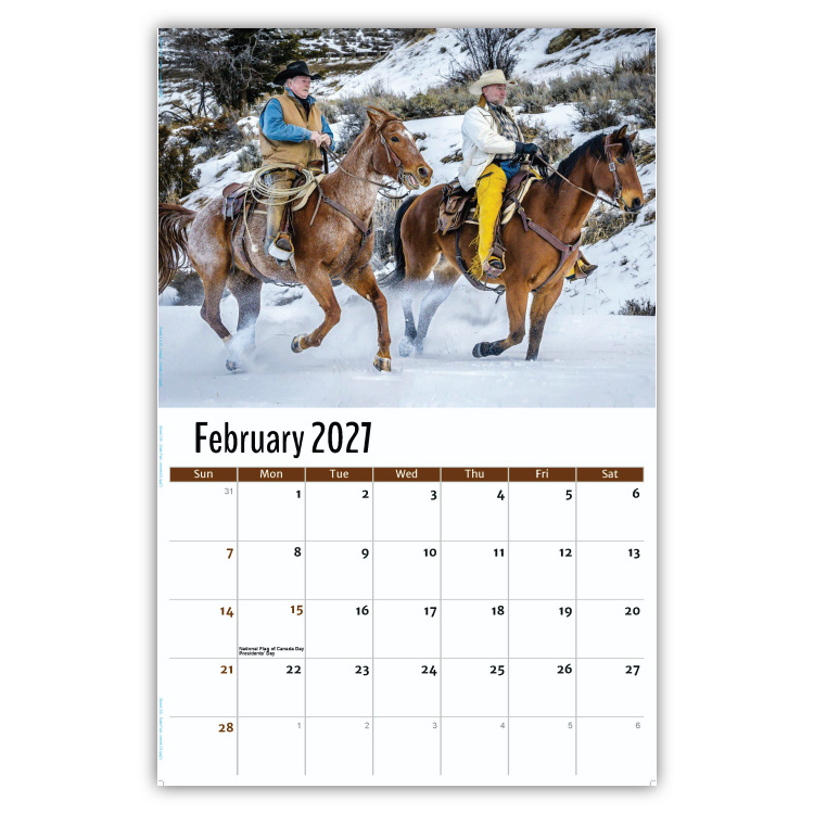 2027 Country Spirit wall Calendar