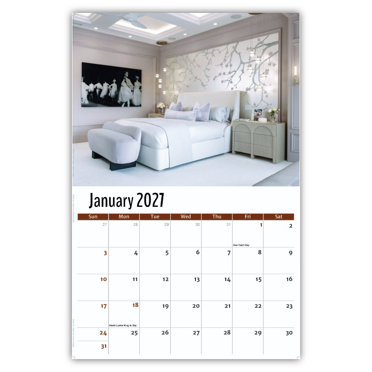 2027 Decor and Design wall calendar