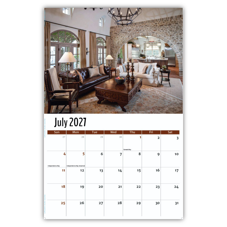 2027 Decor and Design wall calendar