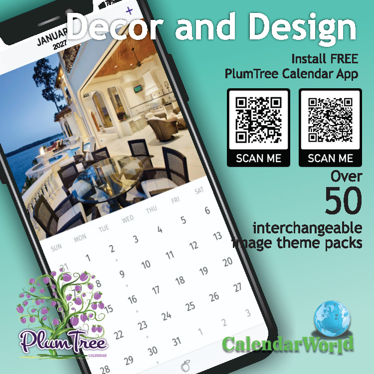2027 Decor and Design wall calendar