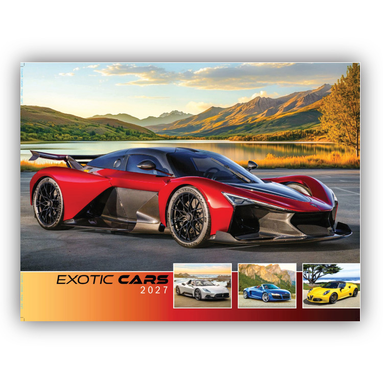 2027 Exotic Cars wall calendar