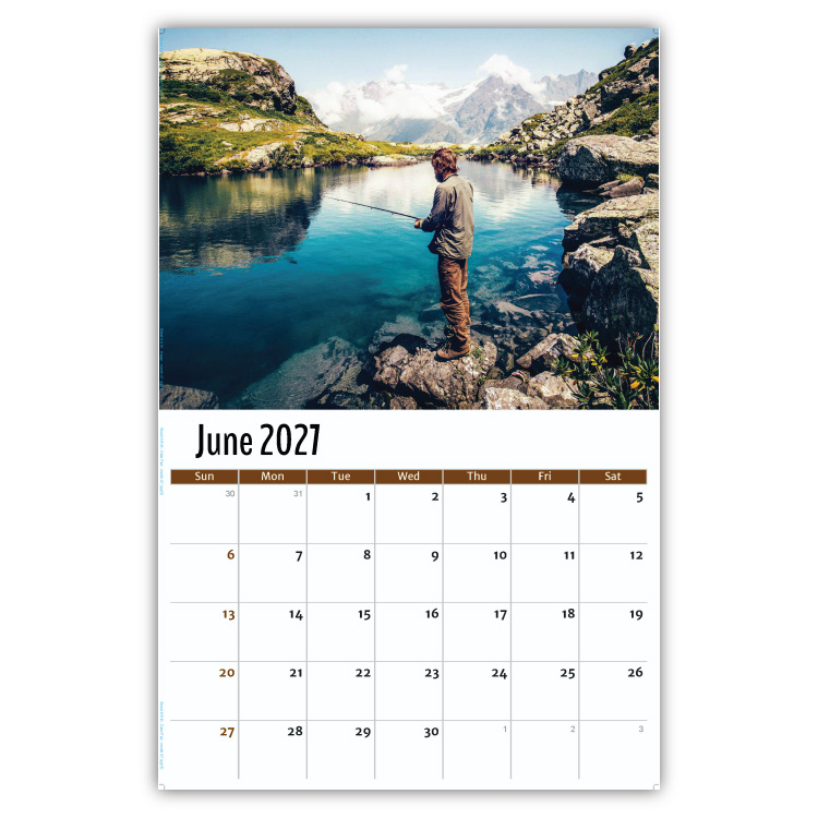 2027 Fishing and Hunting wall calendar