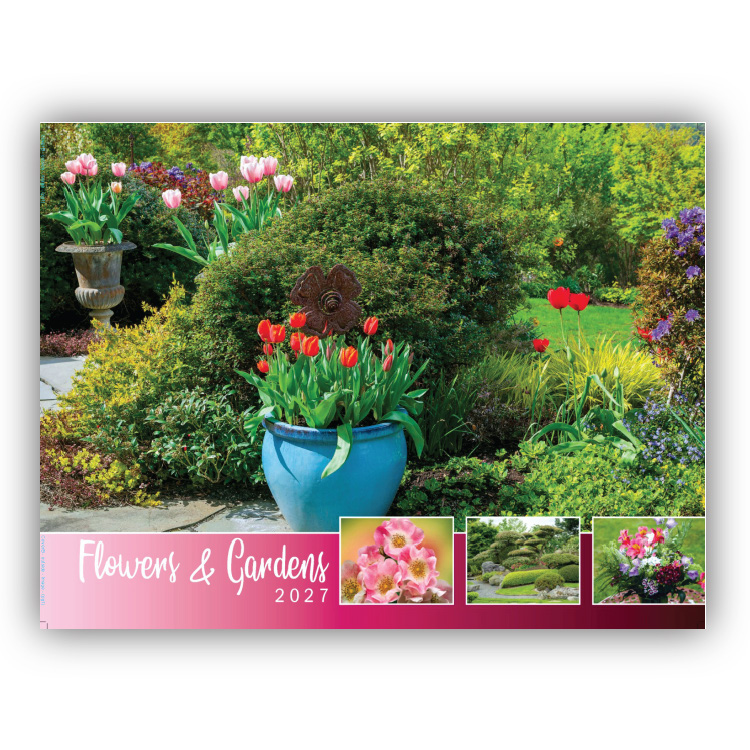 2027 Flowers and Gardens wall calendar
