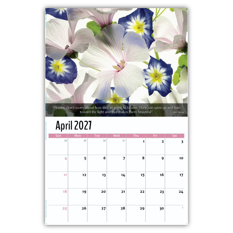 2027 Flowers and Gardens wall calendar