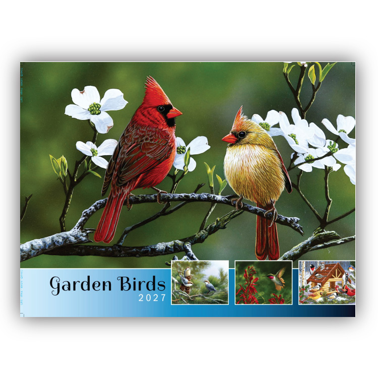 2027 Garden Birds wall calendar