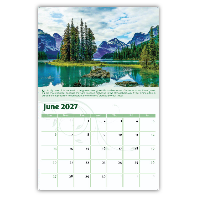 2027 Go Green wall calendar