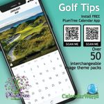 2027 Golf Tips, Quips and Holes wall calendar
