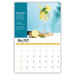 2027 Happy Hour Cocktails wall calendar