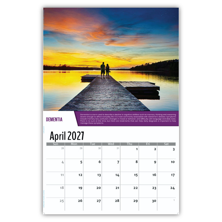 2027 Health Tips wall calendar