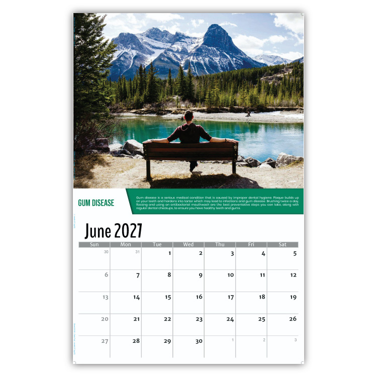 2027 Health Tips wall calendar