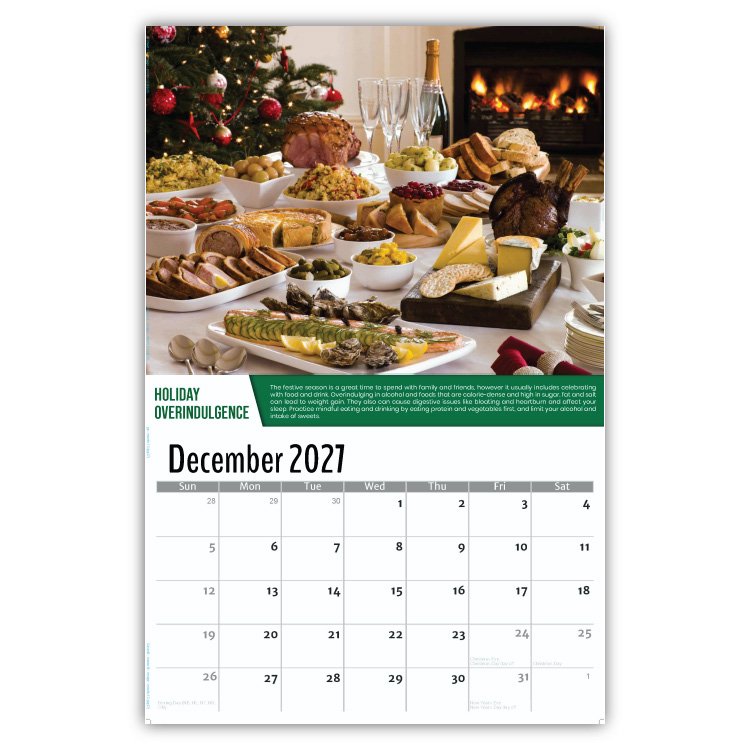 2027 Health Tips wall calendar