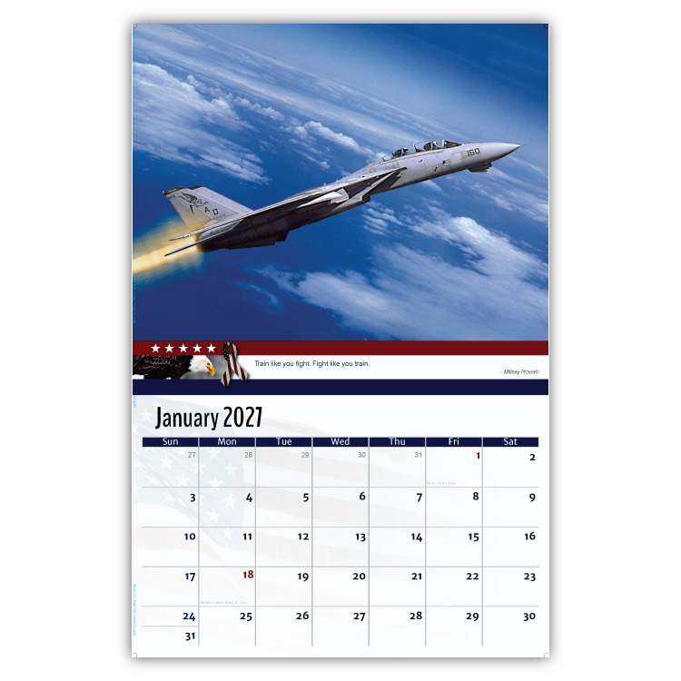 2027 Home of the Brave wall calendar