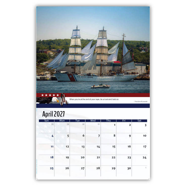 2027 Home of the Brave wall calendar