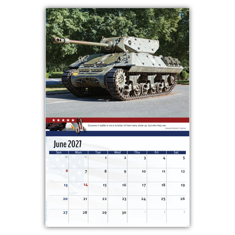 2027 Home of the Brave wall calendar