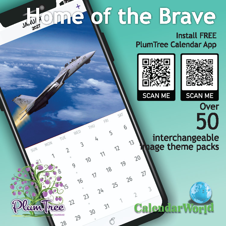 2027 Home of the Brave wall calendar