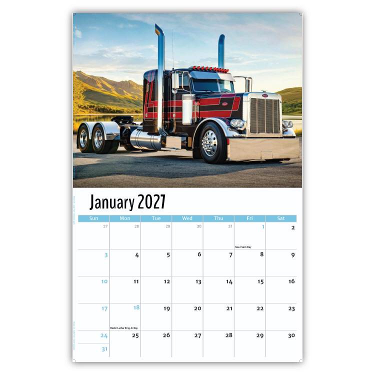 2027 Kings of the Road wall calendar