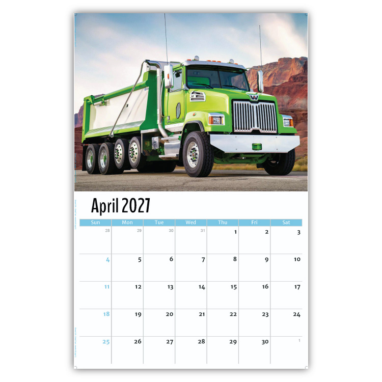 2027 Kings of the Road wall calendar