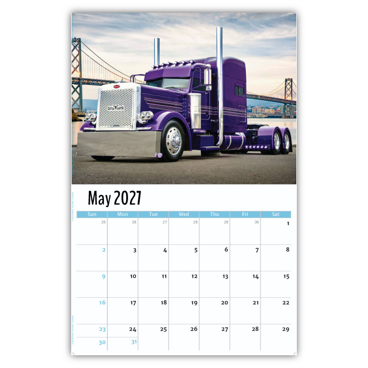 2027 Kings of the Road wall calendar