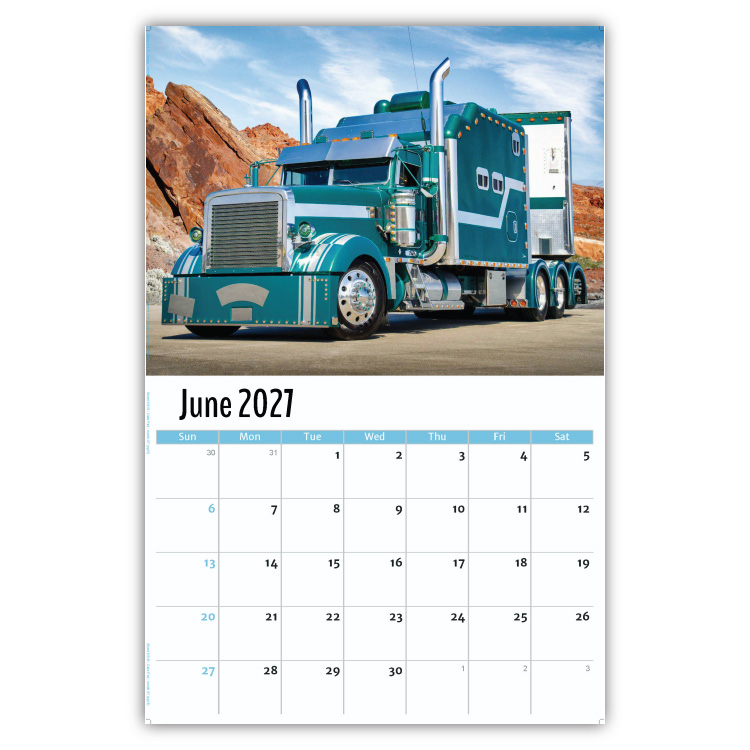 2027 Kings of the Road wall calendar