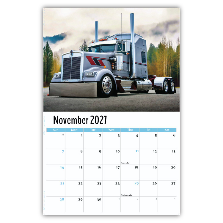 2027 Kings of the Road wall calendar