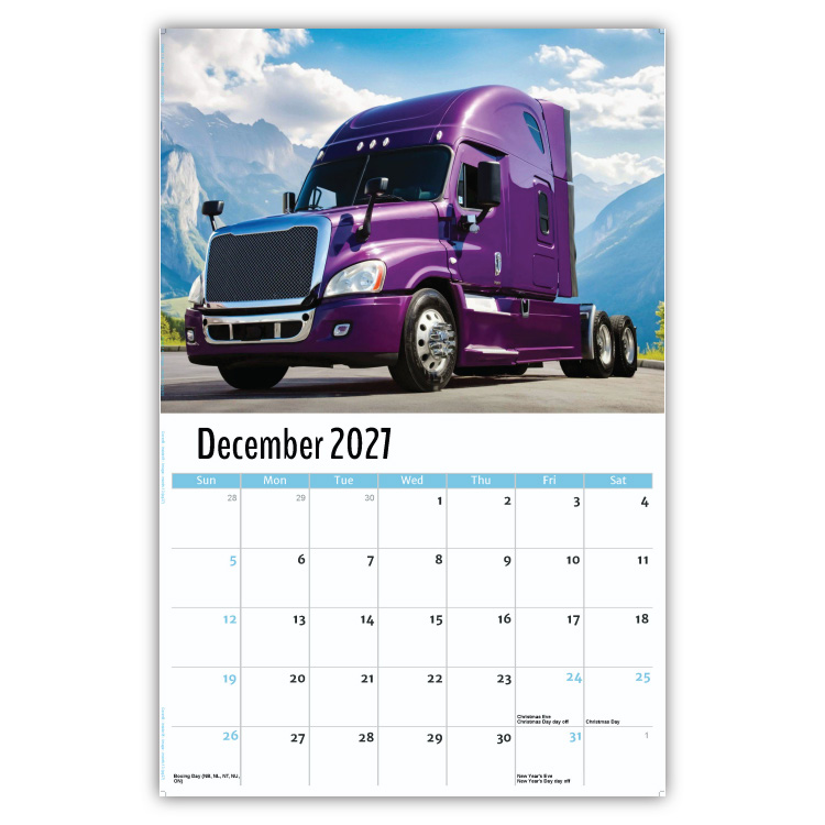 2027 Kings of the Road wall calendar