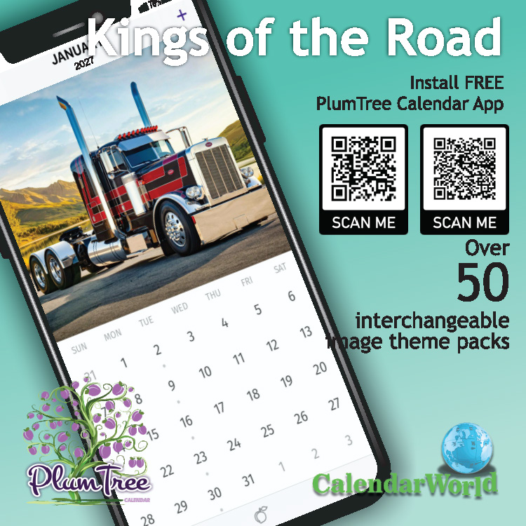 2027 Kings of the Road wall calendar