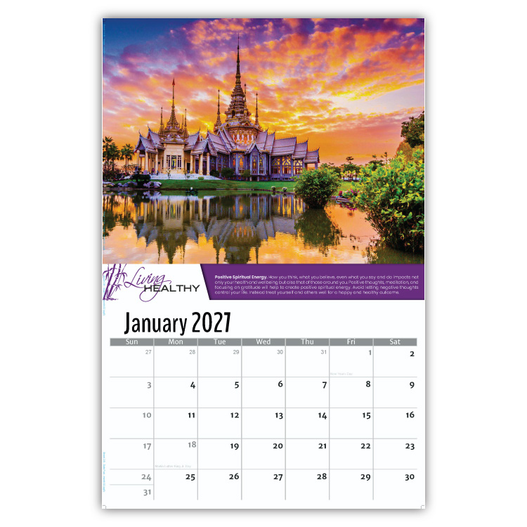 2027 Living Healthy wall calendar