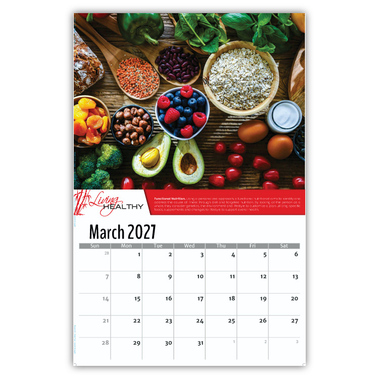 2027 Living Healthy wall calendar