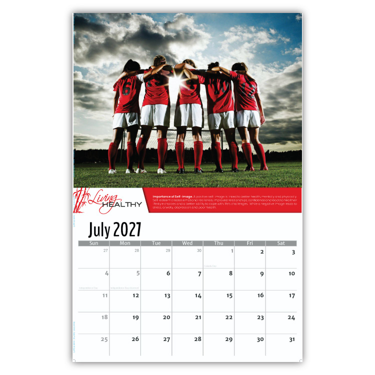 2027 Living Healthy wall calendar