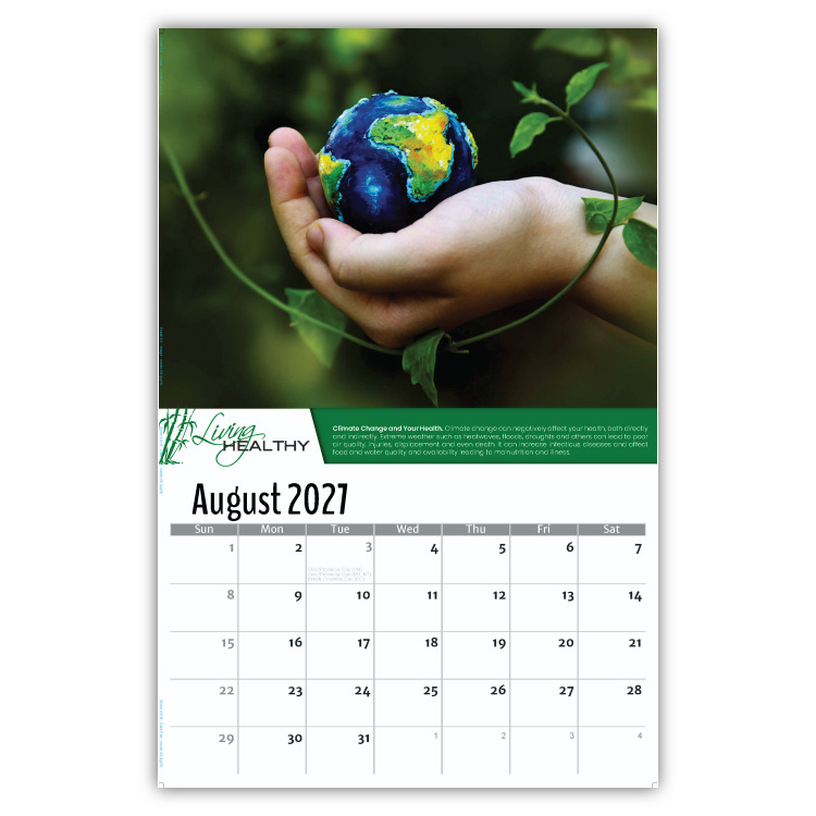 2027 Living Healthy wall calendar