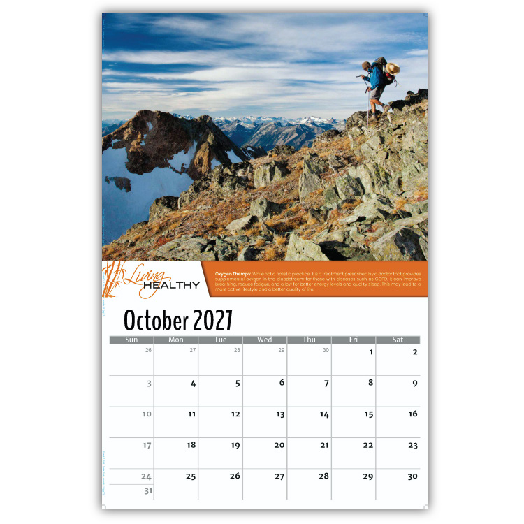 2027 Living Healthy wall calendar
