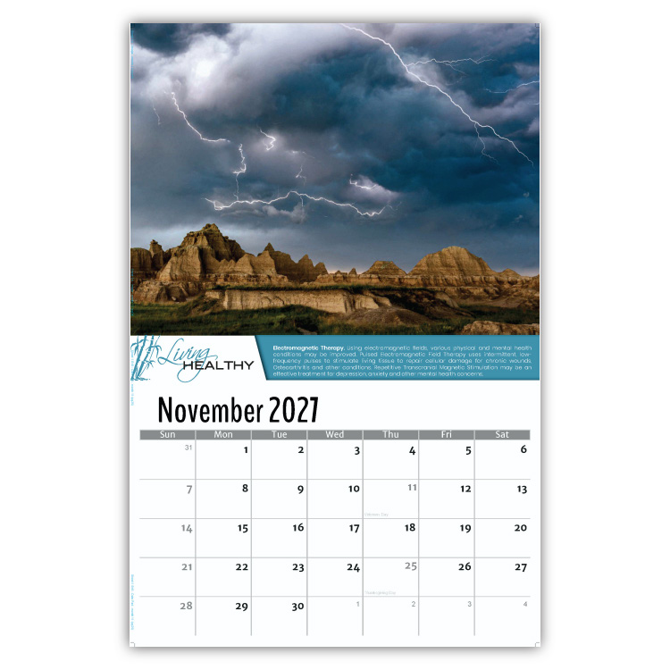 2027 Living Healthy wall calendar