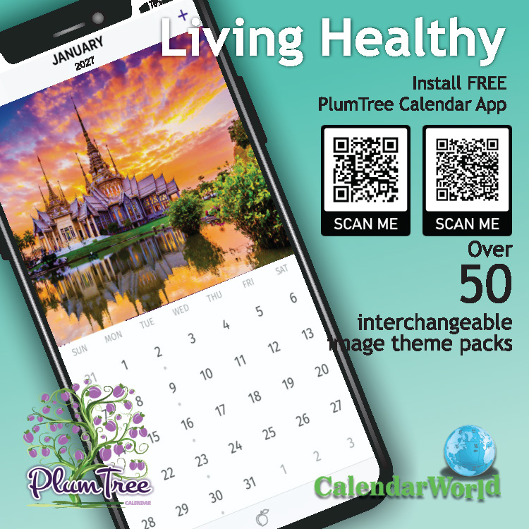 2027 Living Healthy wall calendar